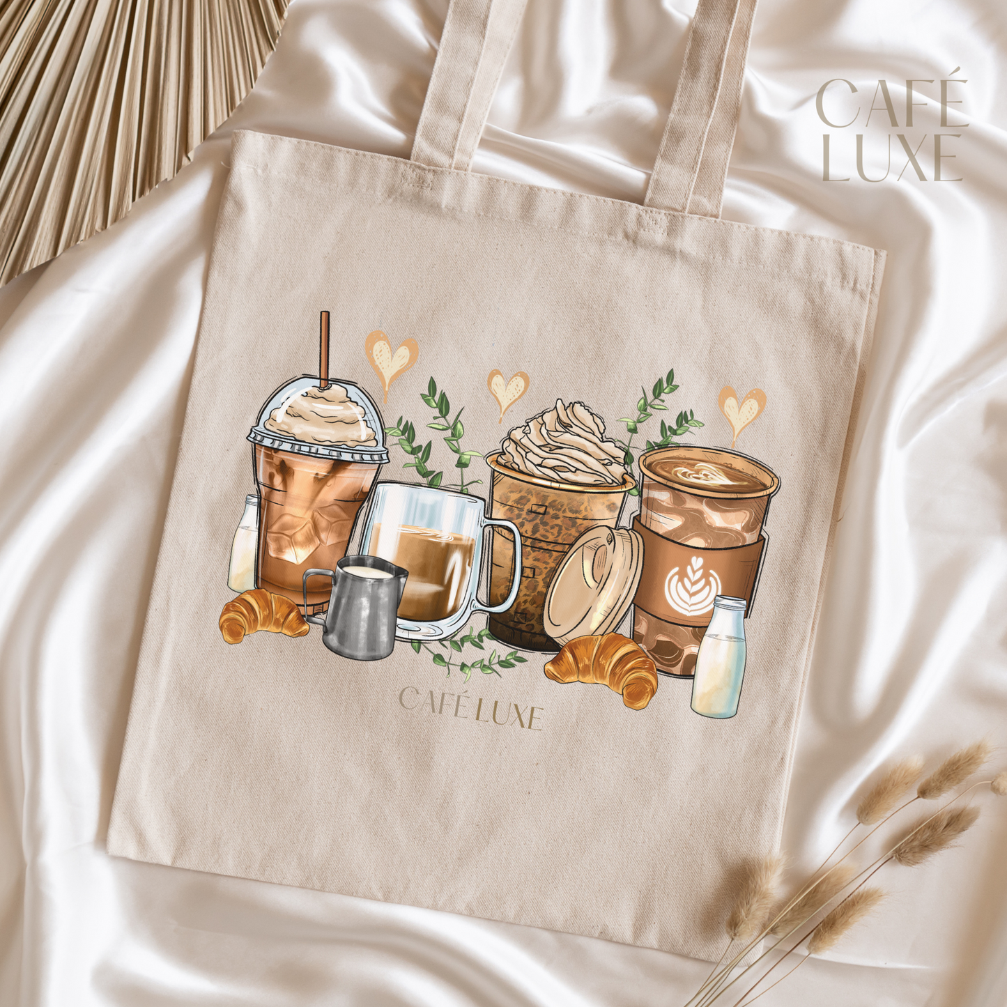 Coffee Blends Canvas Tote Bag