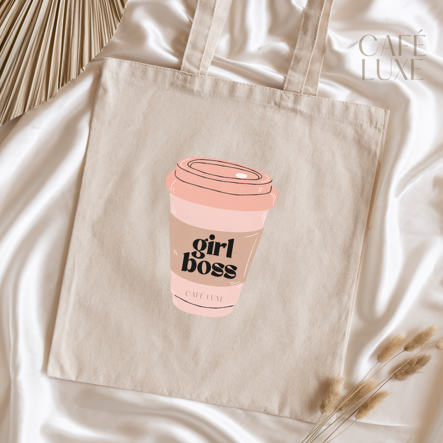 Girl Boss Canvas Tote Bag