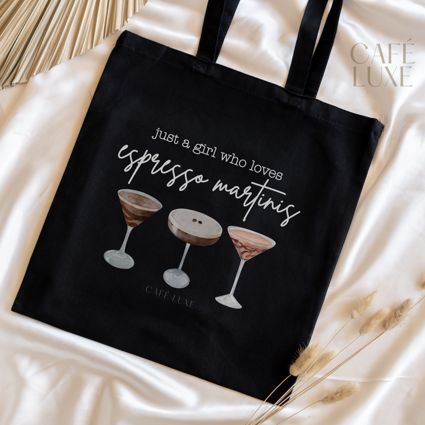 Just a Girl Who Loves Espresso Martinis Canvas Tote Bag