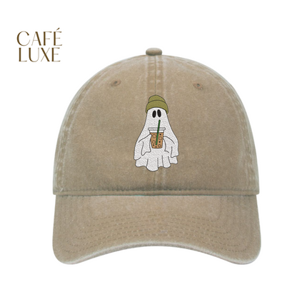 Cute Ghost Coffee Denim Hat