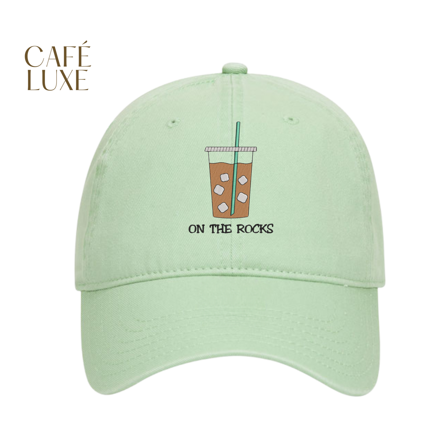 On The Rocks Iced Coffee Denim Hat