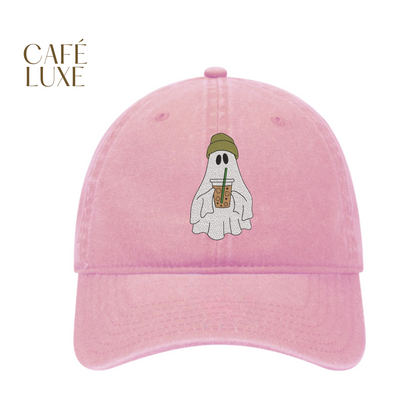 Cute Ghost Coffee Denim Hat