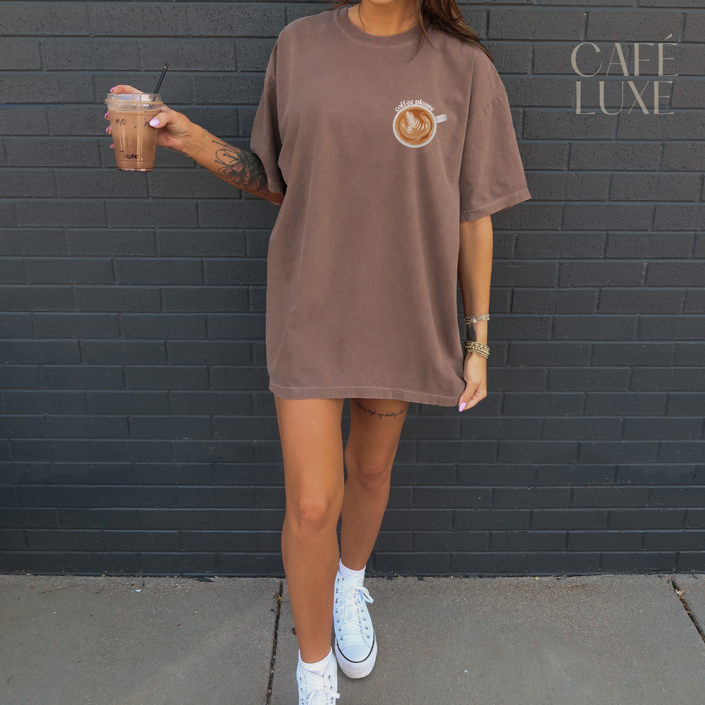Coffee Please Latte Shirt