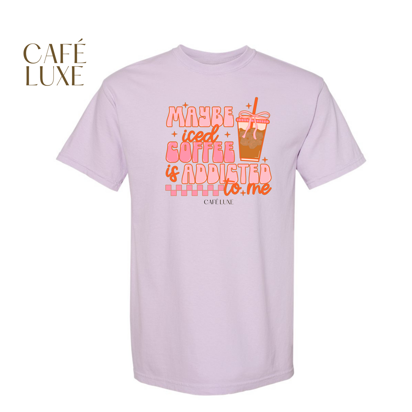 Maybe Iced Coffee Is Addicted To Me Shirt