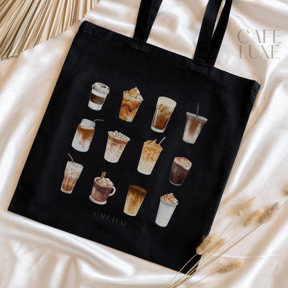 Coffee Favorites Canvas Tote Bag
